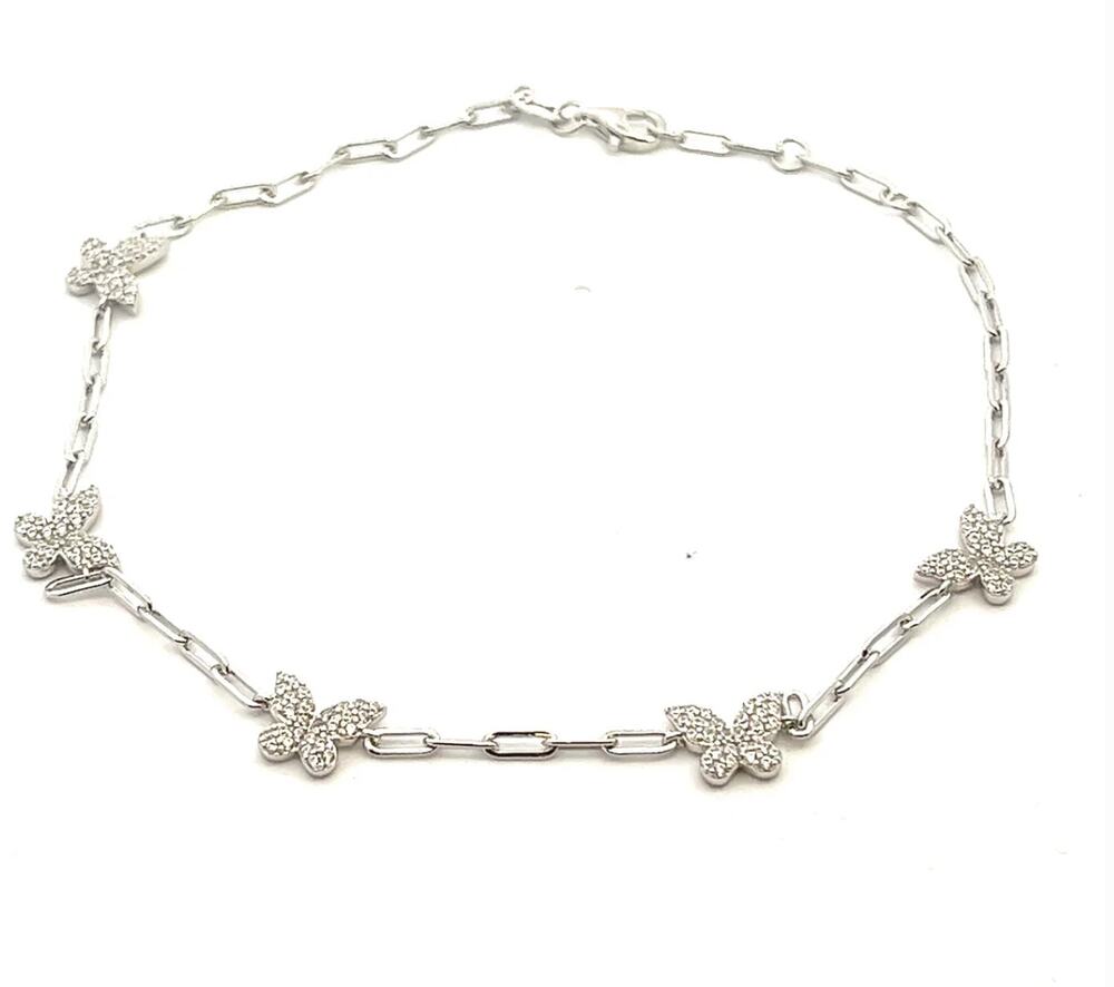 Butterfly Anklet for Women Elegant & Adjustable Foot Jewelry